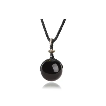 EADDA JEWELRY Obsidian Jade Necklaces Unisex