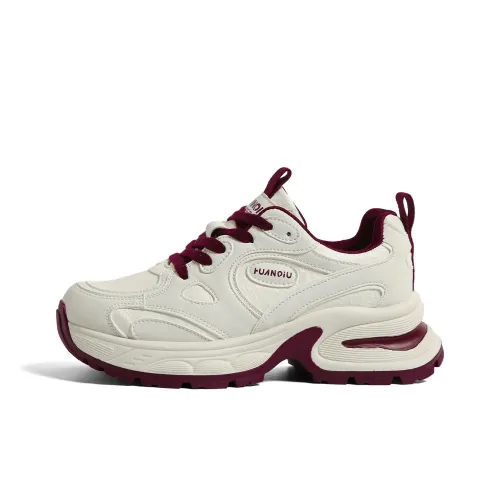 HUANQIU Cushioning Anti Slip And Wear Resistant Low Top Chunky Sneakers Women's
