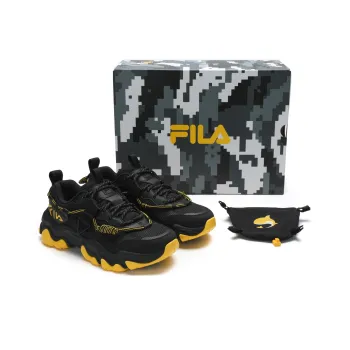 HUANGJINGYU x FILA FLUID 5 Wear Resistant Low Top Casual Shoes Women's Black
