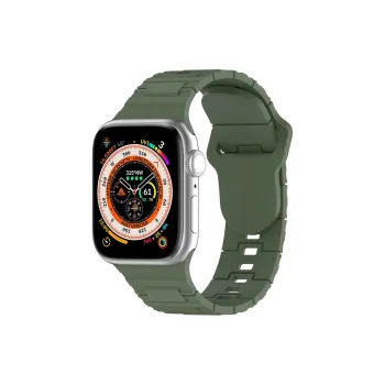 Cuttlefish Grid Apple Compatibility Watch Band Imitation Metal Material