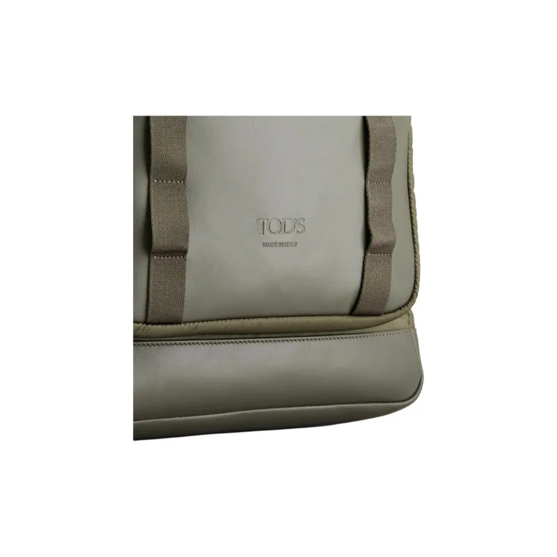 TOD'S Nylon Backpack Medium Size Men's Green-3