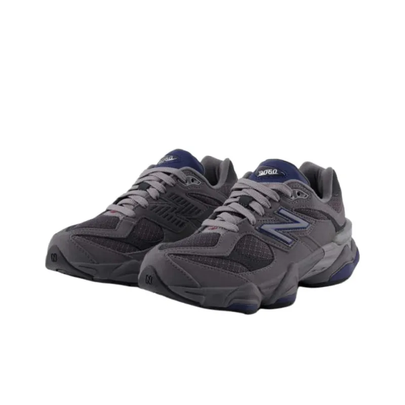 New Balance NB 9060 Anti Slip Wear Resistant Low Top Kids' Running Shoes Gray Teenagers-1