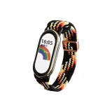 Woven Rose Gold Magnetic Clasp-Black Rainbow