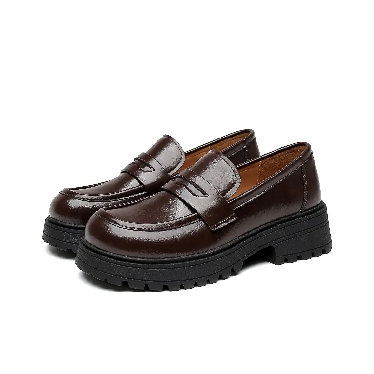 DUSTO Loafers Women's Black/Beige/Coffee-10