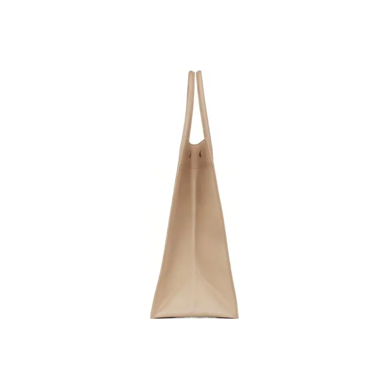 SAINT LAURENT Calfskin Handbag Regular Men's Beige-2
