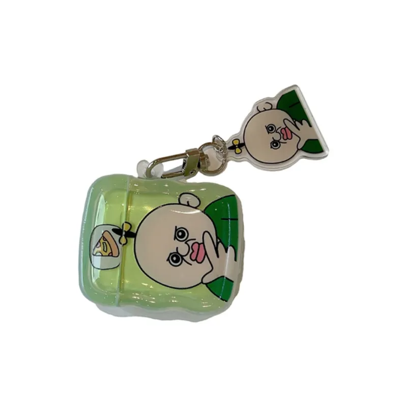 Kona Chun Compatibility With AirPods 1/2/3 TPU Bangbang Yu Zhi Couple Cartoon Fully Enclosed Headphone Cases-2