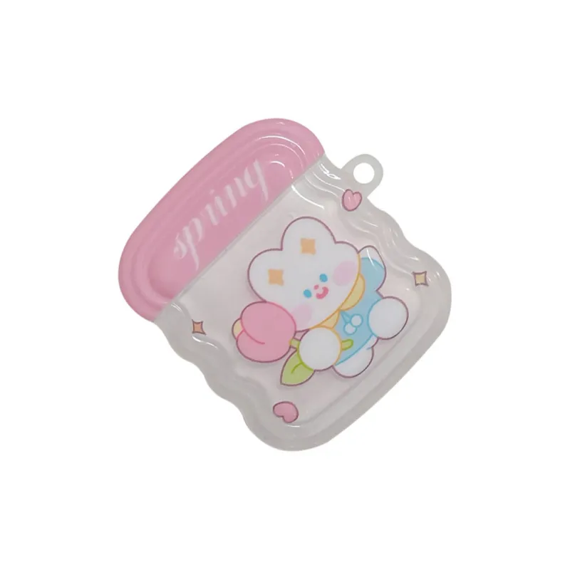 Kona Chun Compatible With AirPods 2/Pro/Pro 2/1 TPU Ins Cute Tulip Rabbit Fully Enclosed High Value Headphone Cases-2