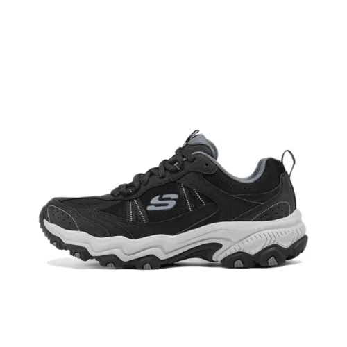 Skechers Stamina Anti Slip Wear Resistant Low Top Chunky Sneakers Men's Black