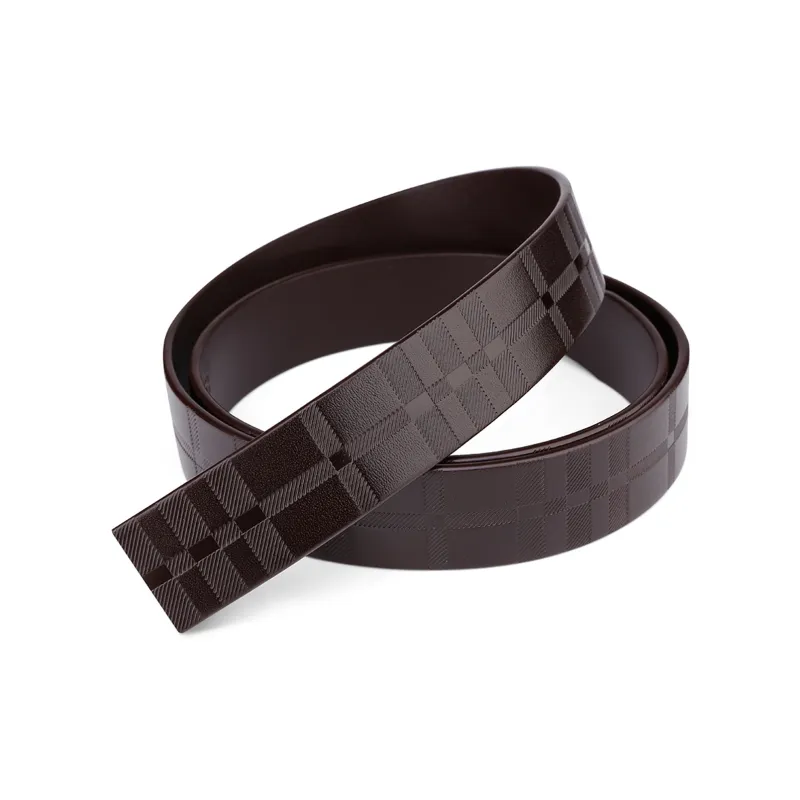 CATELLES Top Grain Cow Leather Headless Belt Men's 3.5cm-6