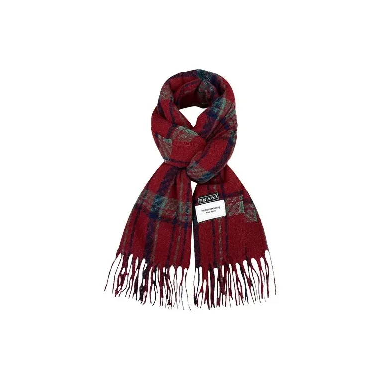 PISHUSHU Knit Scarves Unisex-1