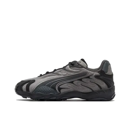 PUMA Inhale Anti Slip Wear Resistant Low Top Running Shoes Unisex Gray Black