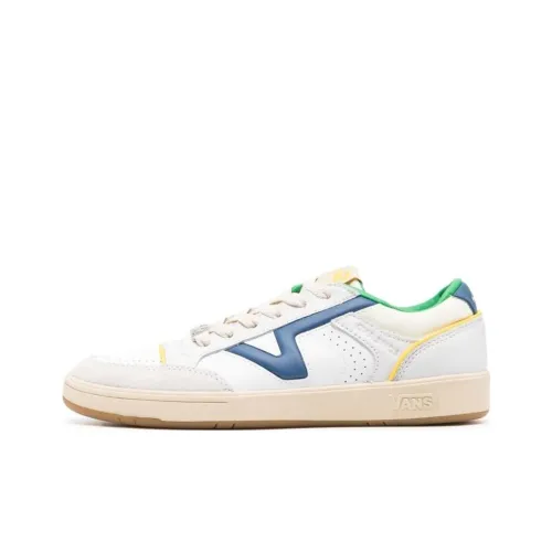 Vans Lowland CC Anti Slip Wear Resistant Low Top Skateboard Shoes Men's White Blue