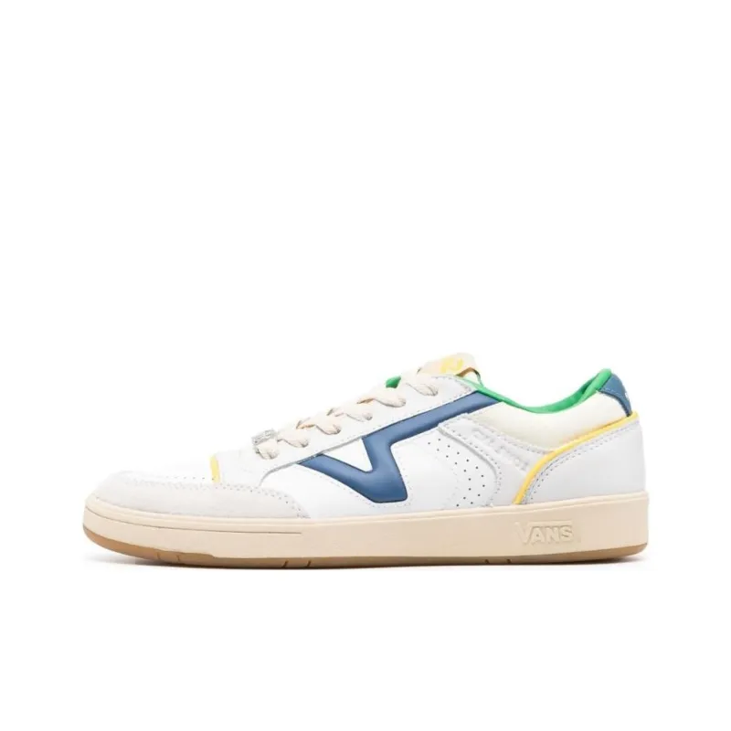 Vans Lowland CC Anti Slip Wear Resistant Low Top Skateboard Shoes Men's White Blue-0