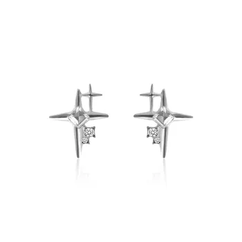 OFLY S925 Silver Stud Earring Stud Earrings Unisex