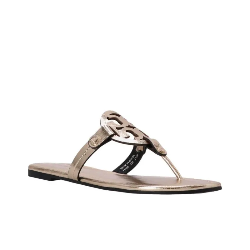 TORY BURCH Miller Slip Resistant Flip Flops Women's Gold-2