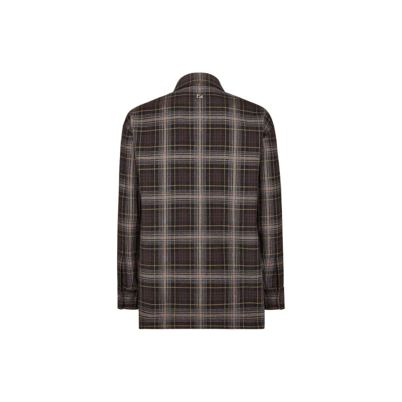 FENDI Checked Long Sleeved Jacket-1