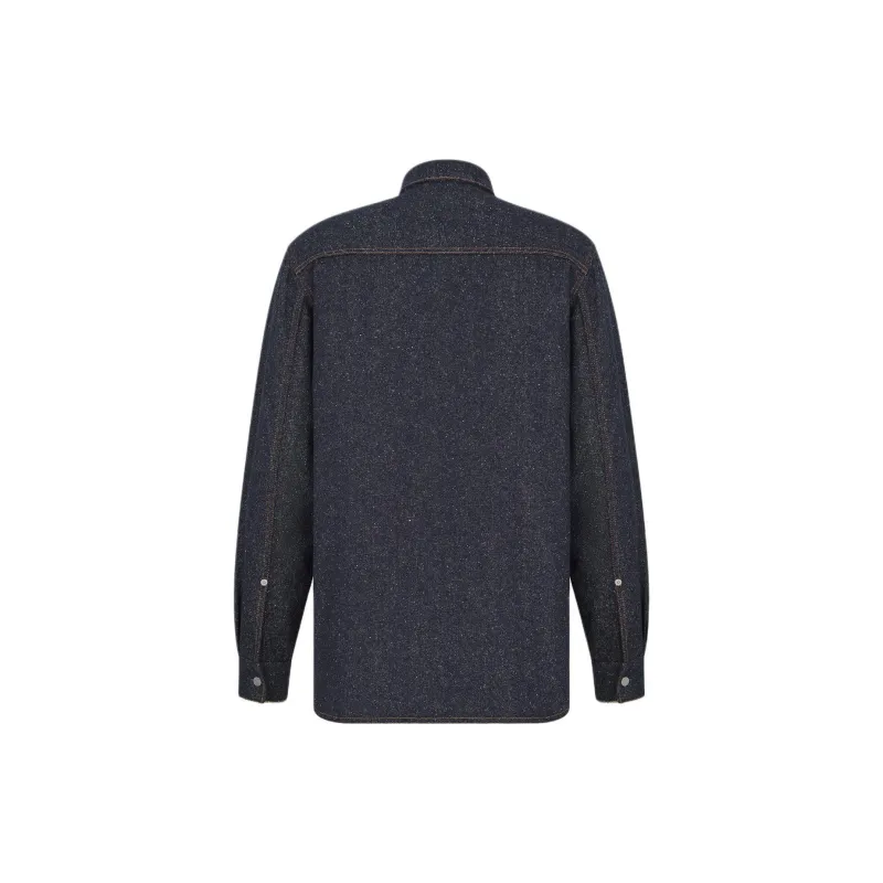 DIOR Denim Jacket Men's Marine Blue-1