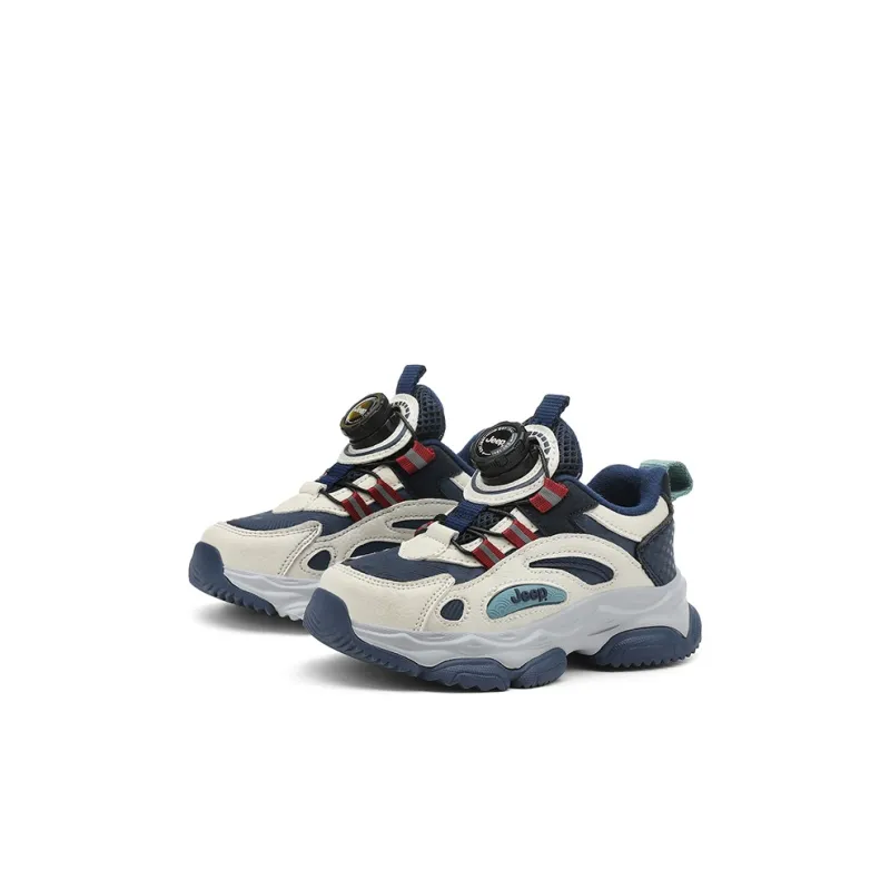 Jeep Durable Warm Low Top Kids' Running Shoes Dark Blue Red Kids'-2