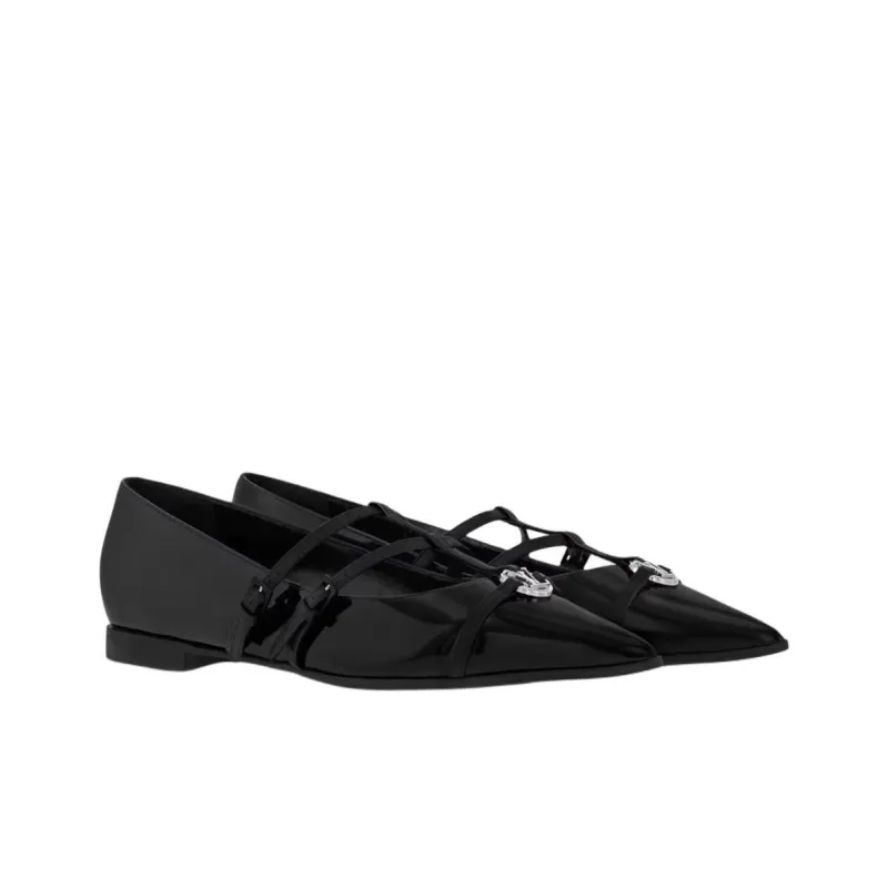 LOUIS VUITTON 6AM Flat Casual Single Shoes Women's Black-2