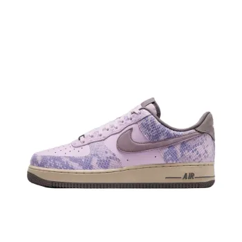 Nike Air Force 1 Anti Slip Wear Resistant Low Top Skateboard Shoes Unisex White Purple