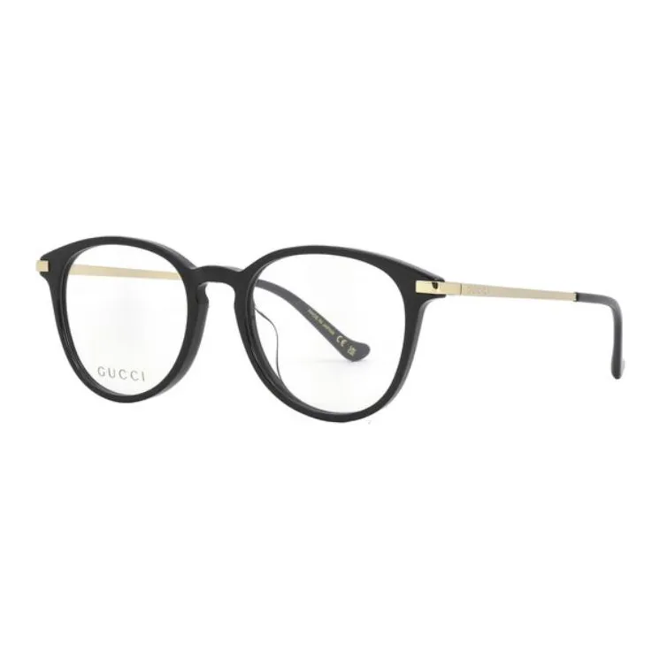 GUCCI Plastic Round Eyeglass Frames Men's Black-2