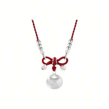 Lindian 999 Fine Silver Necklaces Women's White