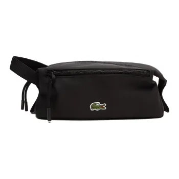 LACOSTE Recycled Polyester Toiletry Bag Regular Unisex Black