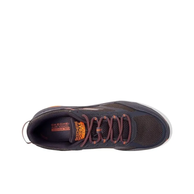 Skechers Anti Slip Wear Resistant Low Top Running Shoes Men's Gray Orange-1