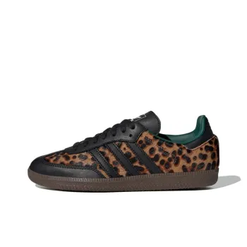 Adidas Originals Samba Og Black Green Leopard Women's