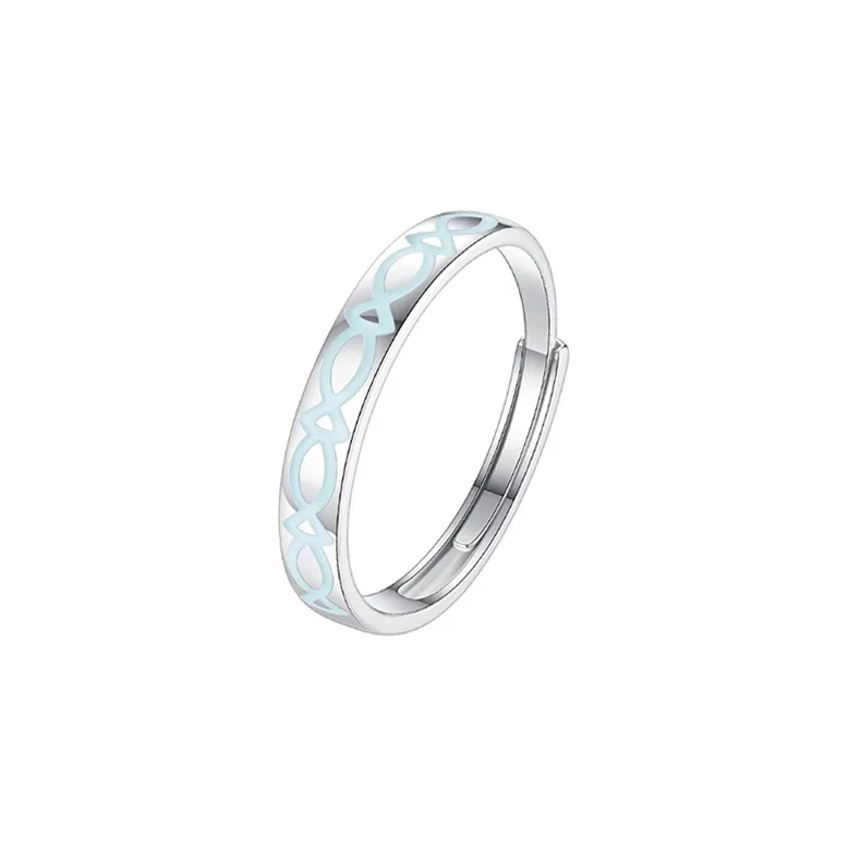 FUSSEM 925 Sterling Silver Rings Unisex-1
