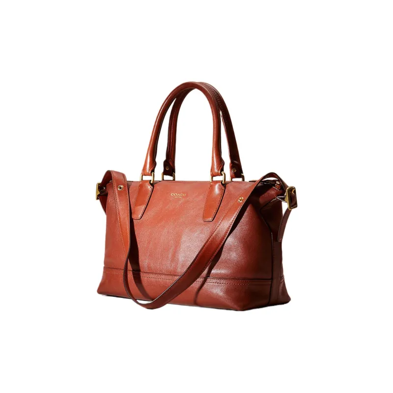 COACH Molly Leather Briefcases Handbags Women's Brown-3