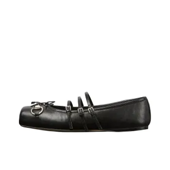 GUCCI Women's Horsebit Ballet Flat 'Black' Women's