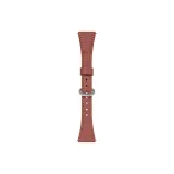 Red Brown Silver Buckle-Horseshoe Buckle Small Round Pendant Belt