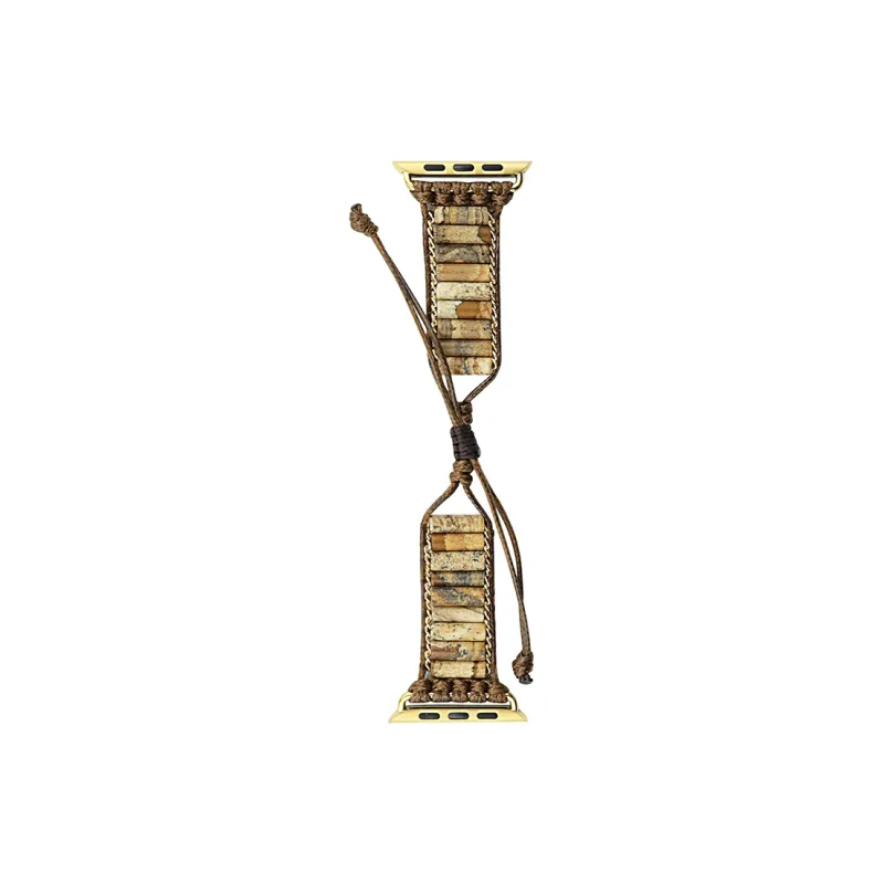 Vobafe Watch Band Apple Compatibility Original Stone Woven Rope Material-10