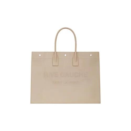 SAINT LAURENT Calfskin Handbag Regular Men's Beige