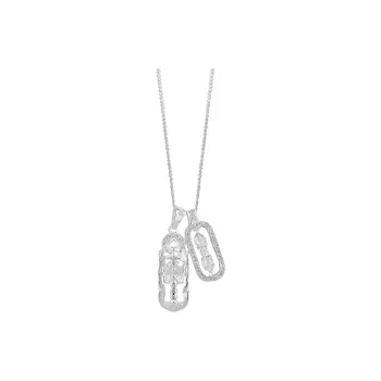 BKBU 990 Foot Silver Necklaces Unisex