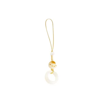 D.K.X White Jade Bodhi Charm Unisex