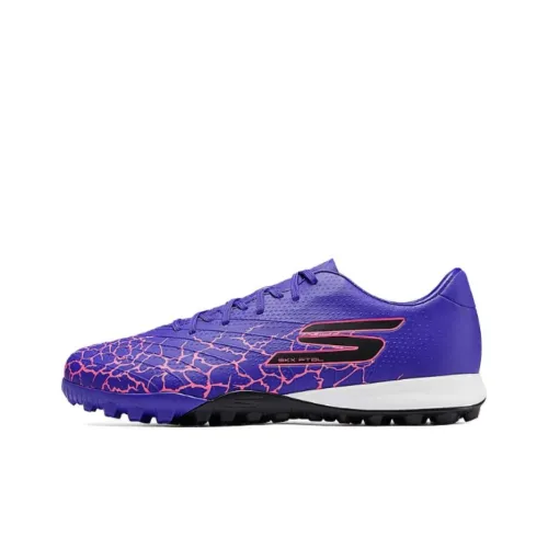 Skechers GOLD Anti Slip Wear Resistant Soccer Shoes Men's Purple