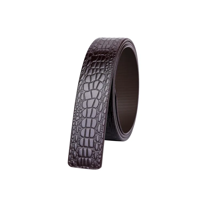 CATELLES Top Grain Cow Leather Leather Belts Men's Black/Coffee 3.5cm-5