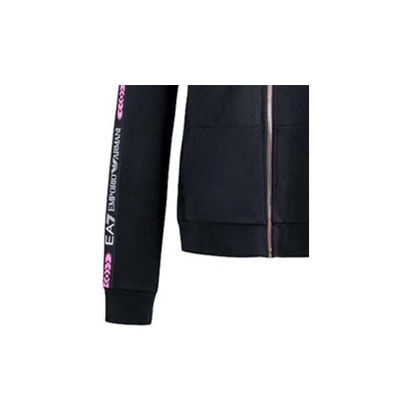 EMPORIO ARMANI Logo tape Zipped Hoodie-6