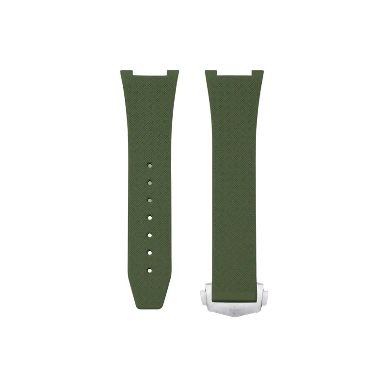 VAGENARI Watch Bands Watch Bands Rubber Strap Compatibility For OMEGA Constellation Collection 41mm Buckle Style Unisex-22