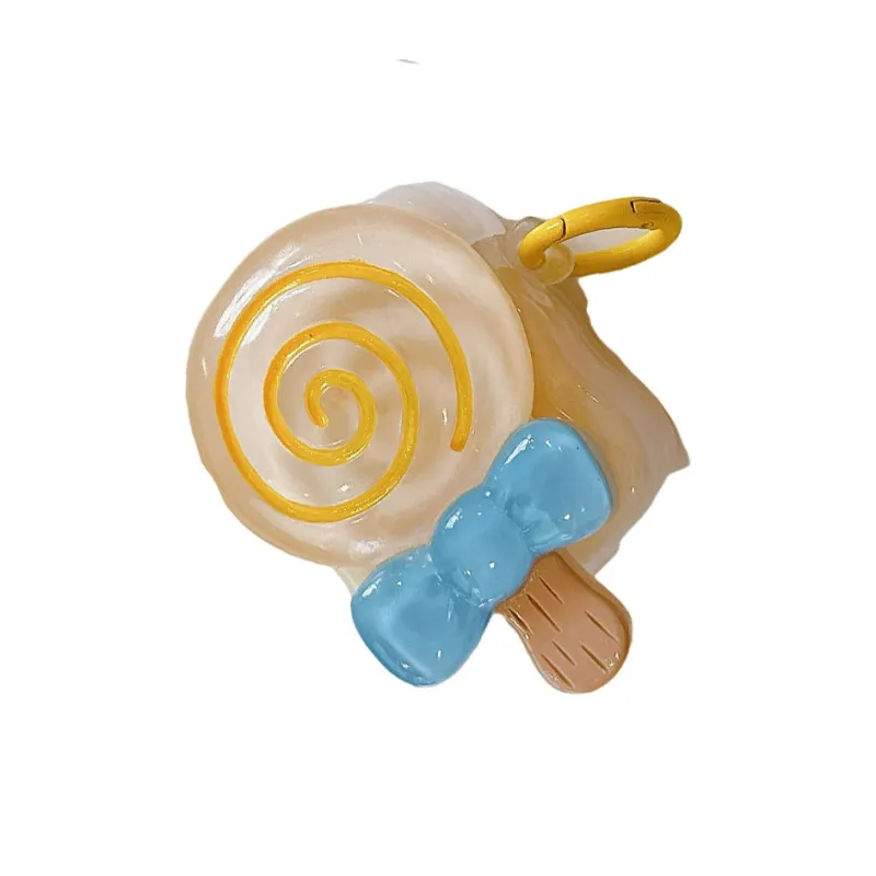 Kona Chun Compatibility With AirPods 2/Pro/3 TPU 3D Effect Bowknot Lollipop Girl Heart Fully Enclosed Headphone Cases-4