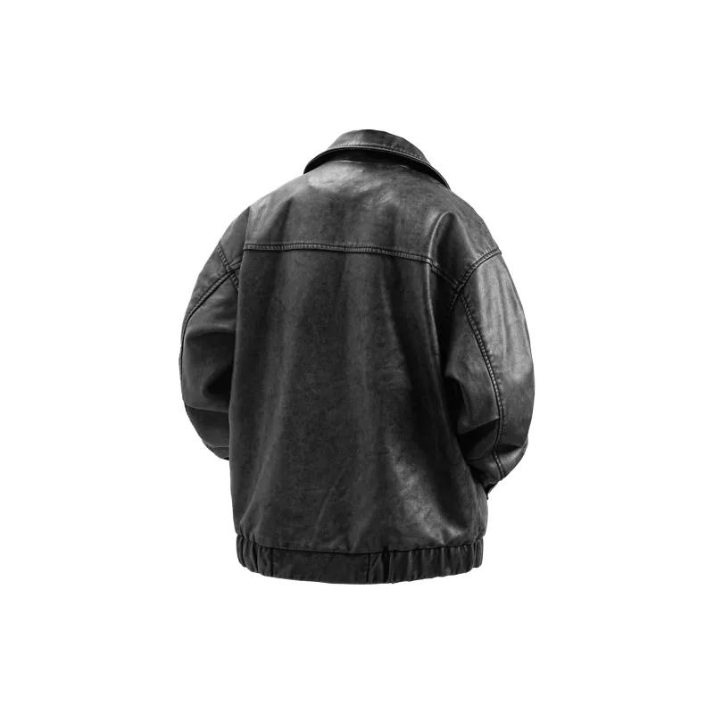 ZMOH Leather Jacket Unisex Couple's-7
