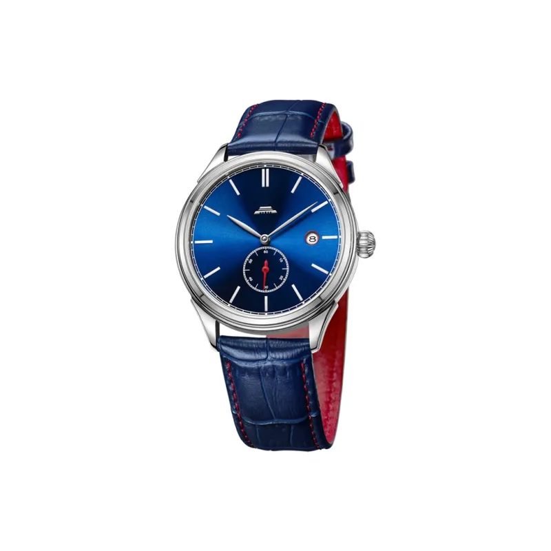 Beijing Beihai Mechanical Movement Genuine Leather Strap Watch Men's Watches White Dial-14