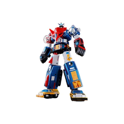 BANDAI Soul Of Chogokin GX 88 Vehicle Voltron Armored Fleet Dairugger Xv Action Figure Blue & Red