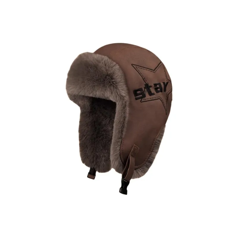 TUCANO PU Leather Trapper Hats Unisex-3