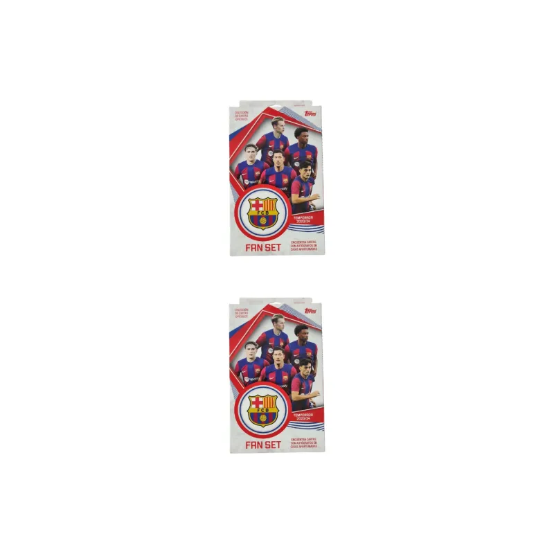 Topps 2023 24 Barça Fan Set Team Box Barcelona Team Card Star Player Card Box Card Sports Cards Full Box-2