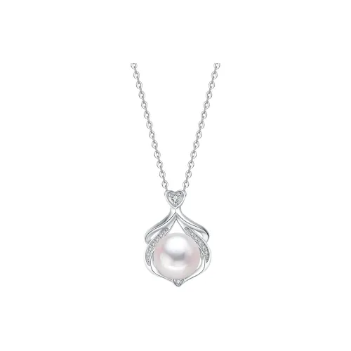 Royal Dragon Mirror Freshwater Pearl Necklaces Women's