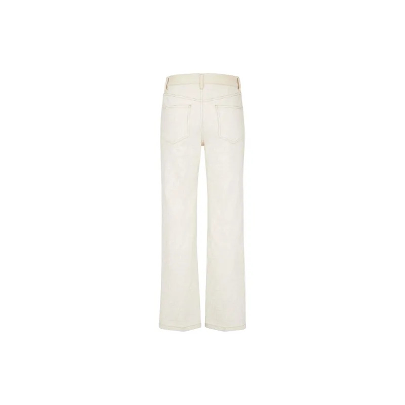 FENDI Ff Motif Straight Leg Jeans-1