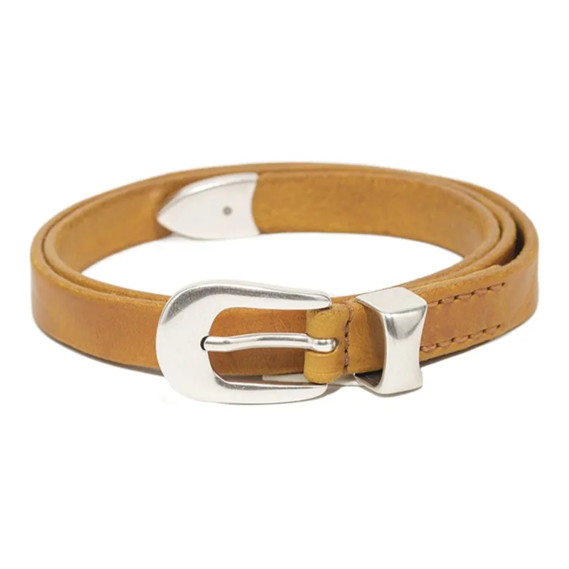 OUR LEGACY Textured Leather Belt-2